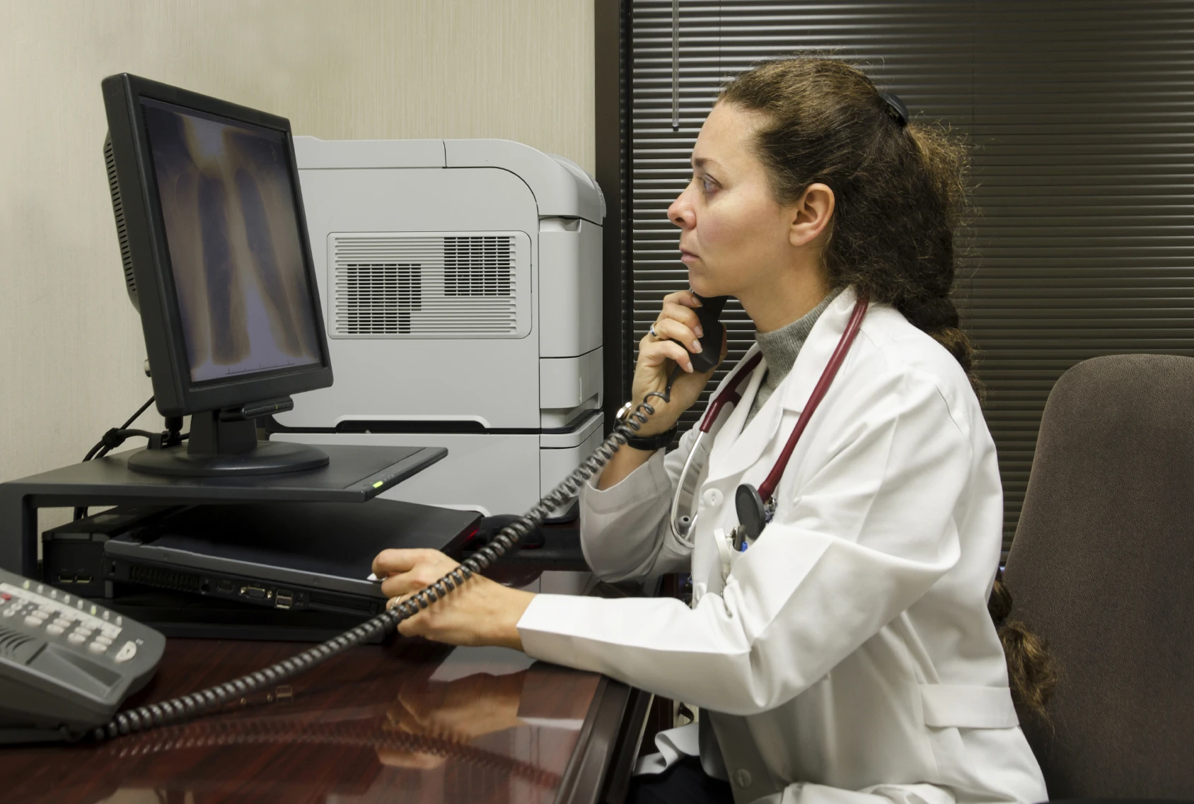 doctor on phone