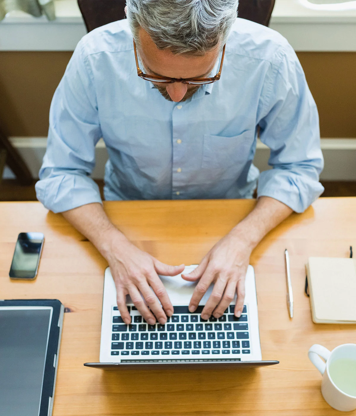 Man on computer