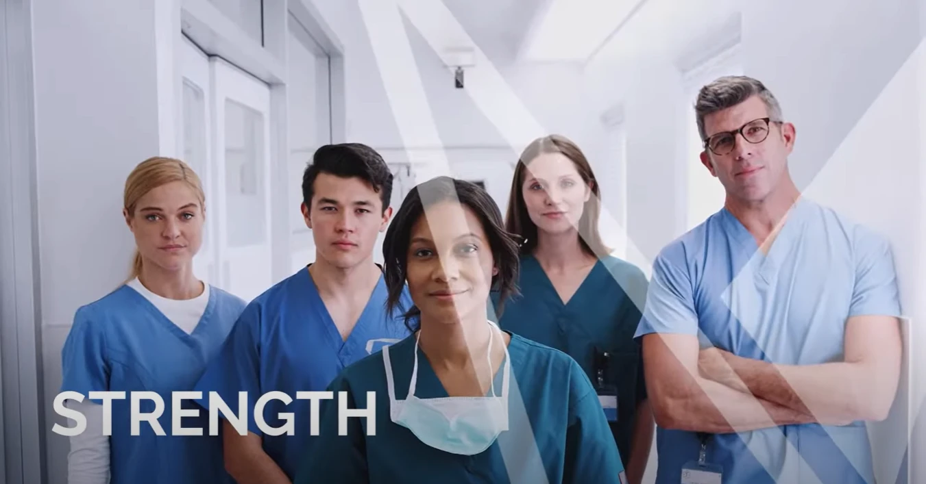 Doctors and Nursing standing in a hallway